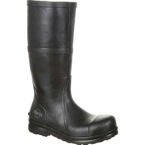 SlipGrips - SlipGrips Steel Toe Slip-Resistant Waterproof Rubber Work Boot - Walmart.com ...