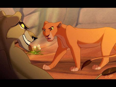 Kiara and Zira the Confrontation by Elbel1000 | Lion king art, Disney lion king, Lion king fan art