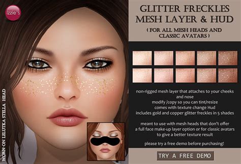 Glitter Freckles Mesh Layer & Hud | now at the mainstore and… | Flickr