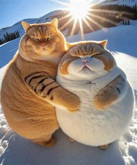 25 Purrfectly Round Cats | Милые котики, Кошачьи картины, Животные