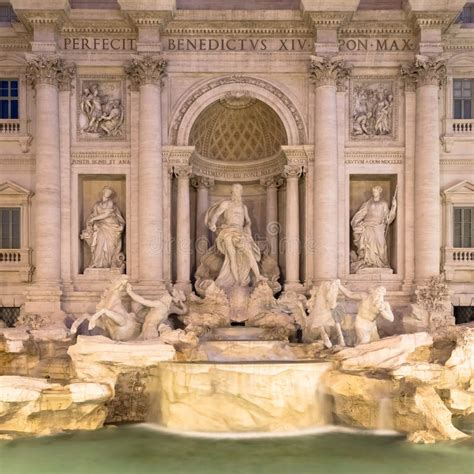 Trevi fountain at night stock photo. Image of outdoors - 133720496