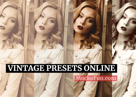 (FREE😎PREMIUM) Vintage Presets Online Photo Editor - MockoFUN