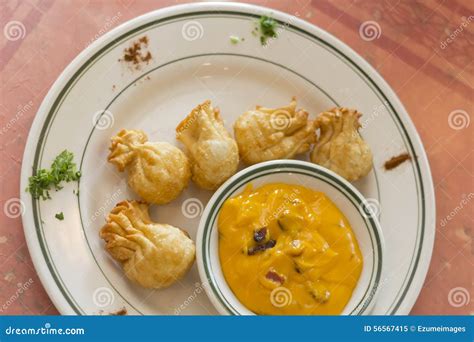 Potato Knish stock image. Image of parsley, knysh, potato - 56567415