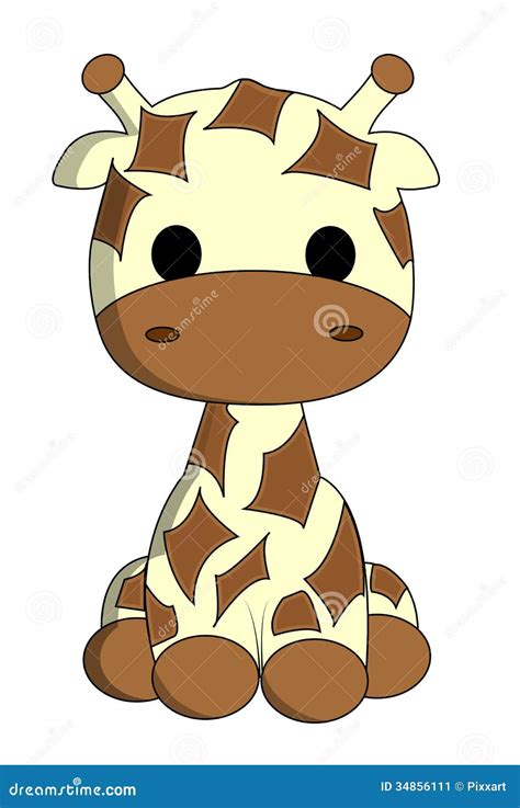 Cartoon Giraffe Face Drawings Giraffe Cartoon Baby Cute Vector Animals ...