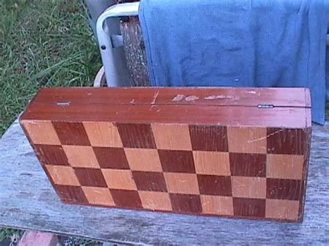 16 X16 FOLDING Wooden Chess Chessboard STORAGE BOX CASE NO PIECES YOU RESTORE $33.33 - PicClick