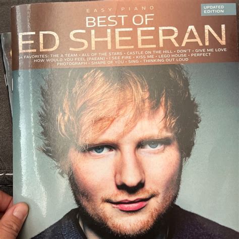 Other | The Best Of Ed Sheeran Easy Piano Sheet Music Book | Poshmark