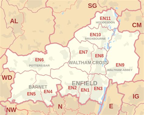 Map of Enfield