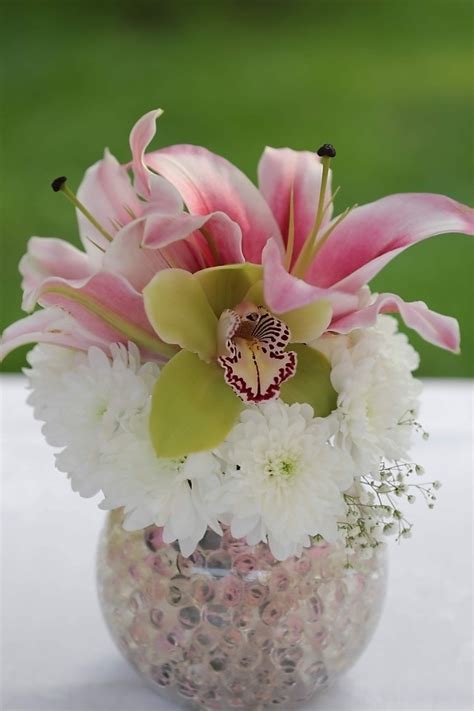 Free picture: orchid, bouquet, flowers, vase, lily, petal, flower, pink, nature, blossom