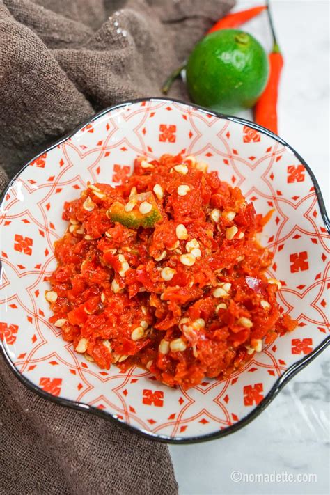 Easy Sambal Belacan (just 3 ingredients!) - Nomadette