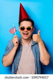 Young Man Birthday Hat Sunglasses Holding Stock Photo 1090794017 | Shutterstock