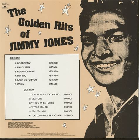 Jimmy Jones LP: The Golden Hits Of Jimmy Jones (LP) - Bear Family Records