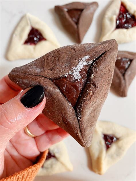 DOUBLE CHOCOLATE + RASPBERRY HAMENTASHEN