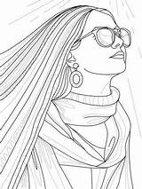 Fashion Coloring Pages Vector Art Icons And Graphics For Free Download sketch template