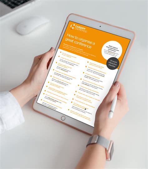 20 Point Checklist for Conference Planners • Plan Your Event • Meet in Cardiff