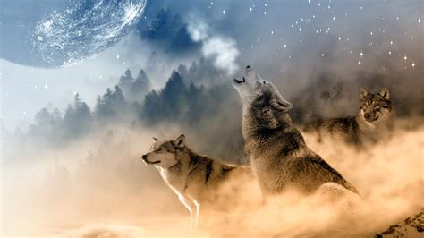 Wolf Howling At The Moon Wallpaper Hd Download For - Wolf Howl Wallpaper Hd (#437506) - HD ...