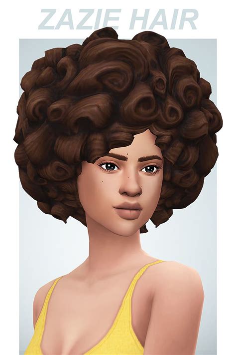 30 Best Maxis Match Curly Hair CC For The Sims 4 (All Free) – FandomSpot Afro Hair Sims 4 Cc ...