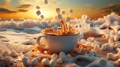 Free AI art images of coffee foam art