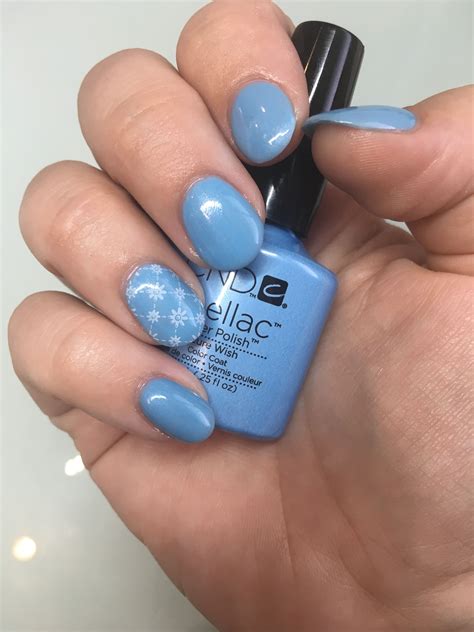 CND Brisa Gel Enhancements with CND Shellac in "Azure Wish"- nails Created at Holly's Beauty Cnd ...