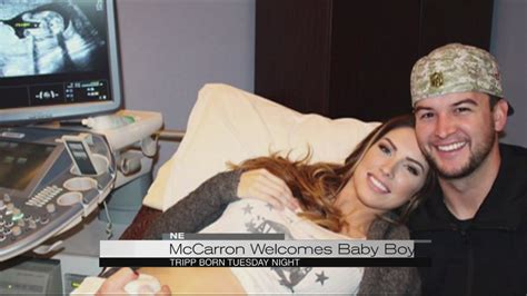 AJ McCarron and wife welcome their first child