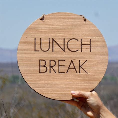 Lunch Break Sign / Out for Lunch Sign / Be Back Soon Sign / | Etsy ...