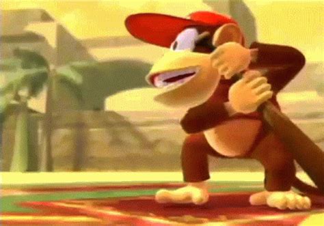 Mario Superstar Baseball Diddy Kong GIF - Mario Superstar Baseball Diddy Kong Baseball Bat ...