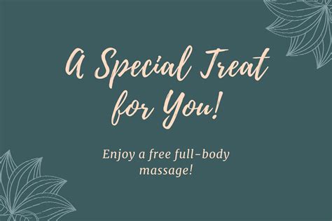 Free custom printable massage gift certificate templates | Canva