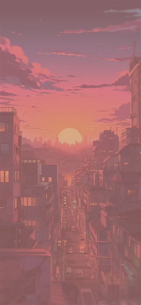 City & Sunset Anime Background Wallpapers - Anime Wallpapers