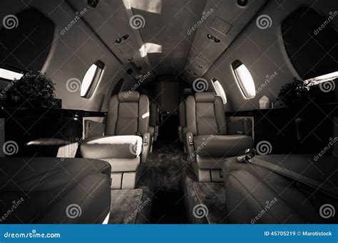 Luxury aircraft interior stock image. Image of vintage - 45705219