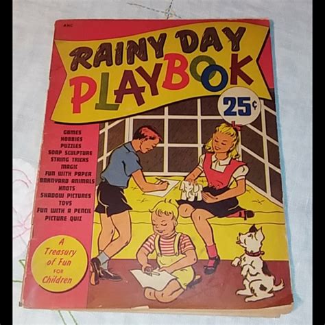 Other | Vintage 1946 Rainy Day Play Book | Poshmark