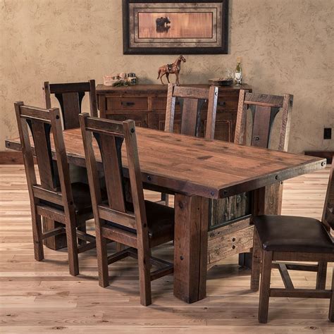 Adventure Mountain Barn Wood Dining Table Collection