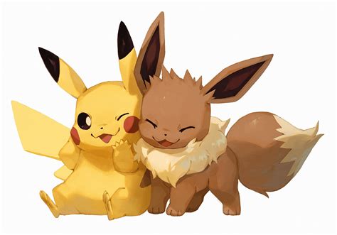 Cute Pikachu and Eevee Wallpapers - Top Free Cute Pikachu and Eevee ...