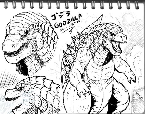 Godzilla 2014 design sketches by WaniRamirez on DeviantArt