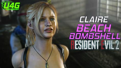 Resident Evil 2 Remake Mods Beach Bombshell Claire - YouTube