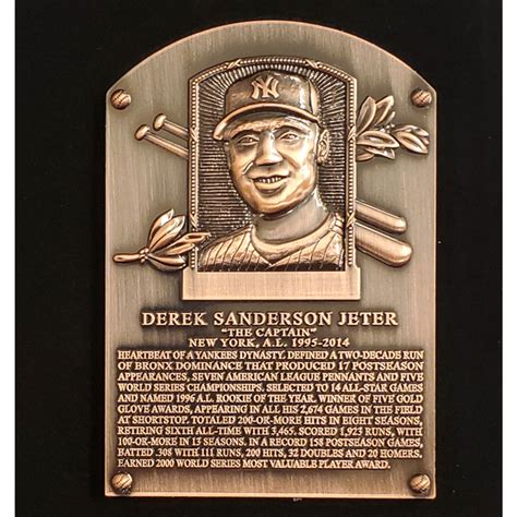 Derek Jeter Hall of Fame Exclusive 3 Piece Pin Set with Plaque Bust Ltd ...