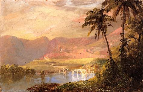 Museum Art Reproductions Tropical Landscape, 1856 by Frederic Edwin Church (1826-1900, United ...