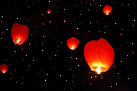Floating Lanterns Free Stock Photo - Public Domain Pictures