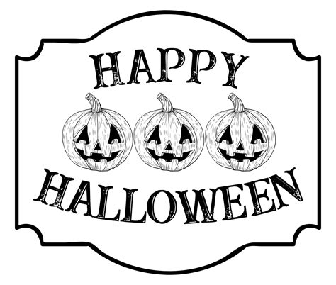 Scary Halloween Signs - 15 Free PDF Printables | Printablee