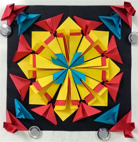 Radial Paper Relief Sculptures Part II (5th) - Art with Mrs. Nguyen