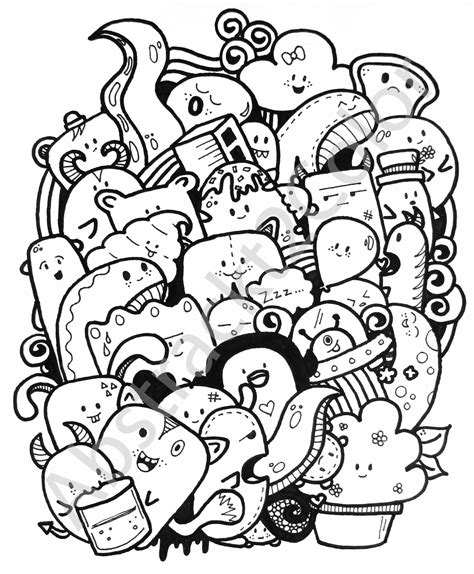 Monster Party - 2015 | Doodle art name, Doodle art posters, Doodle art