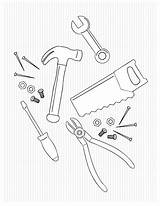 Tool coloring Pages To Download And Print For Free sketch template