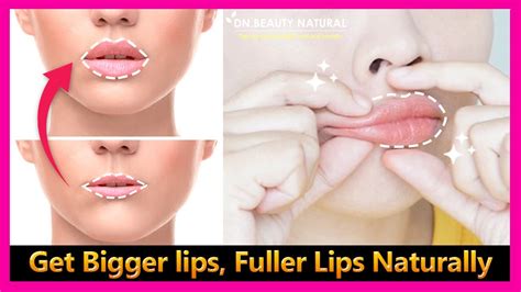 How to get Plump Lips, Bigger Lips and Fuller Lips Naturally (No surgery, filler) Lips exercises ...