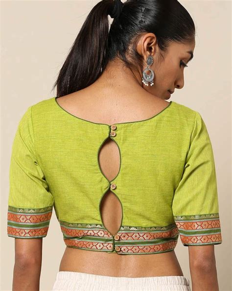 38 Simple and Stylish Blouse Back Neck Designs • Keep Me Stylish ...