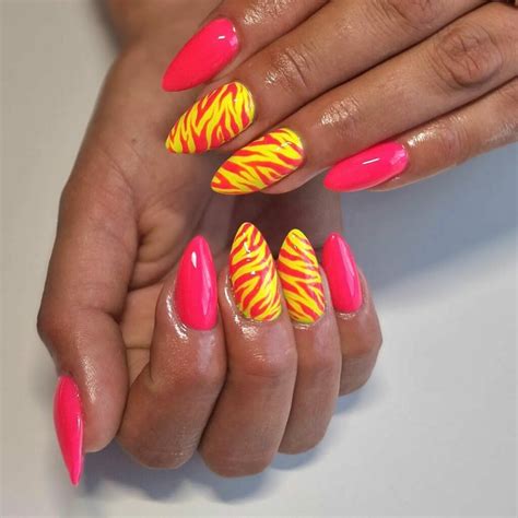 40+ Pretty Ideas for Pink and Yellow Nails that Turn Heads - Nail Designs Daily