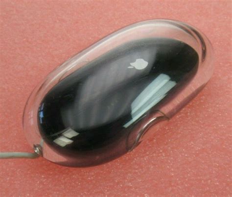 Apple Black Wired USB Mouse Buttonless 400 DPI M5769