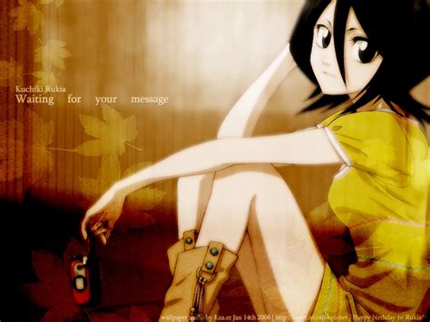 Bleach Wallpapers: Rukia Kuchiki (朽木 ルキア Kuchiki Rukia?) is a Soul Reaper who is ten times older ...