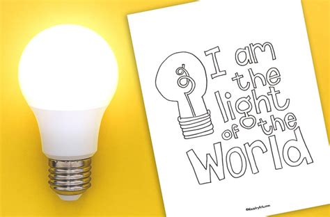 'Light of the World' Printable (John 8:12) • MinistryArk