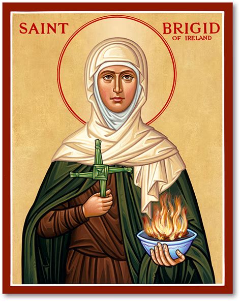 Women Saints: St. Brigid Icon | Monastery Icons | St brigid, St bridget, Brigid of kildare