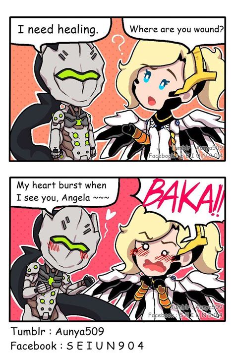 Overwatch Comic, Mercy Overwatch, Overwatch Fan Art, Cute Comics, Funny Comics, Cute Funny ...