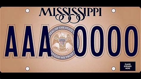 Mississippi unveils new state license plates with 'In God We Trust'