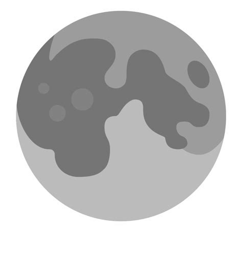 Moon Vector Free Flat Moon Icon Png - Clip Art Library